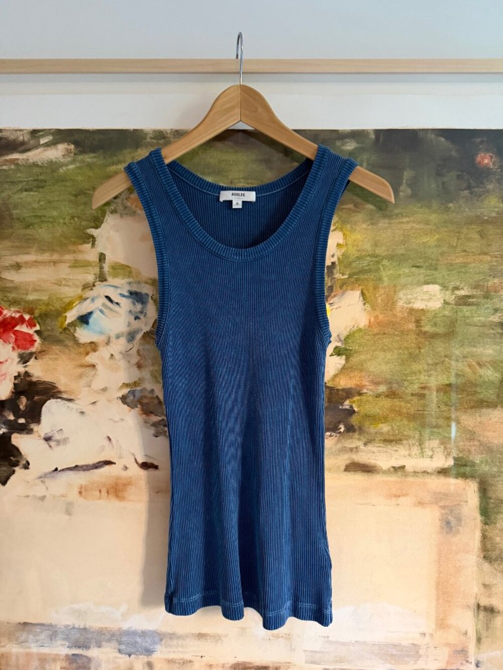 AGOLDE Poppy ribbed stretch-modal tank
